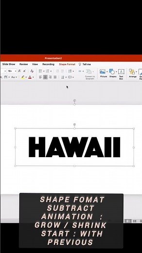# SUBTRACT (SHAPE FORMAT) IN POWERPOINT PRESENTATION