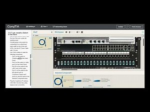 Testout | Network + | 3.2.7 Lab: Install a Switch in the Rack