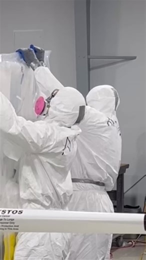 We train our insulators to get the job done in the most safe, professional, and efficient way possible! Here’s a quick behind the scenes look at our apprentices enhancing their skills in a recent asbestos training course. #insulators #local2 #training #unionproud #asbestosremoval #safety | Pittsburgh Heat and Frost Insulators and Allied Workers Local Union #2