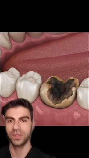 Have you ever seen this before? #cavity #teeth #dentist #wisdomteeth | lower molar extraction