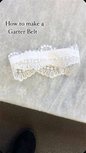 Love & Lace Bridal on Instagram: "✨How to Make a Garter Belt✨ For this project I used an elastic band and the lace of bride’s choice cutting fabric into her specific measurements. This was an easy project to do, process was simple and quick. So fun!朗 #loveandlacebridal #smithmountainlake #bridalalterations #custommade #garterbelt #bridalinspo #2025bride #2026bride"