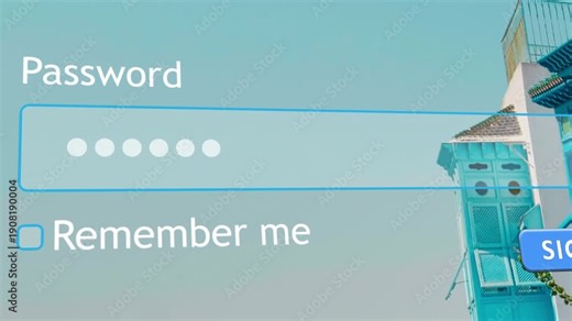 User types a password into the login field of a website form in their internet browser on a computer. The password input is shown clearly.