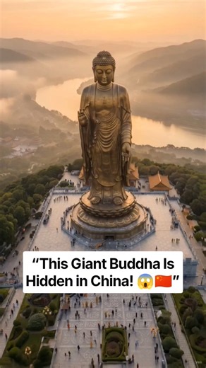 The Giant Buddha Statue in China 🇨🇳 | Spring Temple Buddha 😱🙏 #Shorts