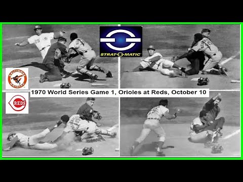 Strat-o-matic Baseball PC - Replay of the 1970 World Series Game 1 Orioles vs Reds