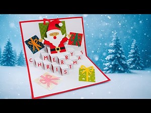 Easy 3D Christmas Pop-Up Card DIY 🎅 | Simple Handmade Card | DG Handmade