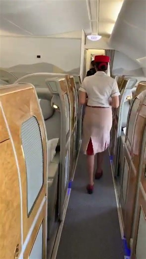 Flight Dubai to London First class #trending #london #viral