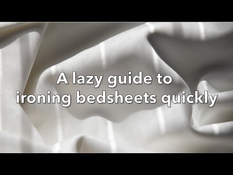 HOW TO IRON BEDSHEETS FAST