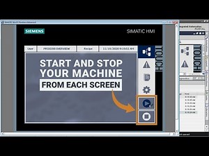 Easily Add a Start and Stop Button to Your TIA Portal HMI Template - Tutorial for Beginners