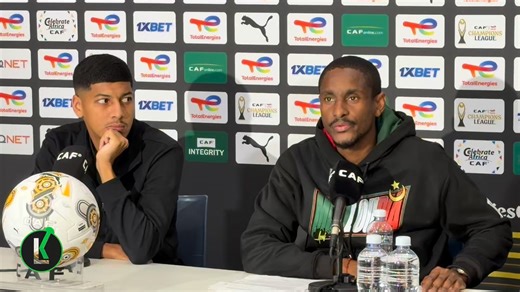 MC Alger head coach Rulani Mokwena addresses the allegations of leaked tactics ahead of facing Mamelodi Sundowns. #TotalEnergiesCAFCL | Lorenz Köhler