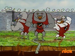 Muscle Cartoon Clip - CatDog 4