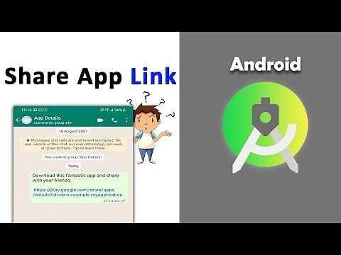 How to share app in android | Share button in android studio | Share app link | Share text #24