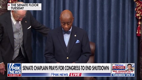 Senate chaplain prays for end to government shutdown