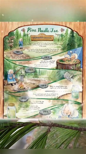 Stop scrolling: pine needle tea can be risky. Use only correctly ID’d safe needles (like white pine), steep in hot water. Mistake the tree and you’re brewing poison, not “wellness.” • ID first: Eastern white pine needles come in bundles of 5 • Avoid yew: flat needles red berries = NO (highly toxic) • Don’t use Christmas trees or roadside trees (sprays, exhaust, mystery chemicals) • Rinse chop needles, steep 5–15 min in hot (not boiling) water • Start small to check tolerance; stop if you feel un