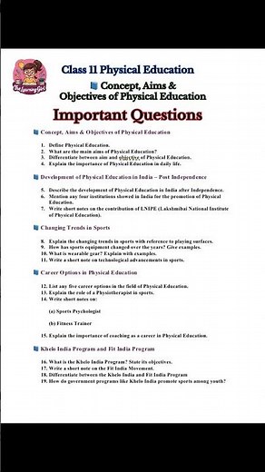 Class 11 Physical Education Unit 1 | Changing Trends & Careers | Full Exam Preparation