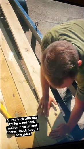 Trailer floor replacement trick