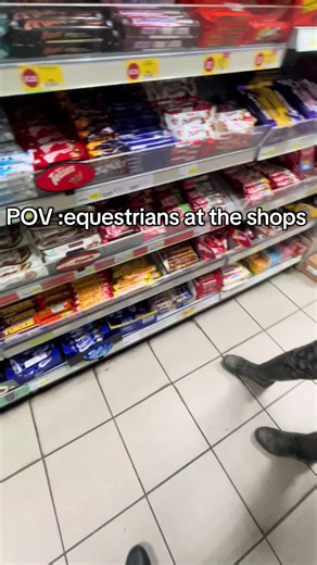 Equestrians hacking at the shops #fyp #goviral #virall #viral #horses