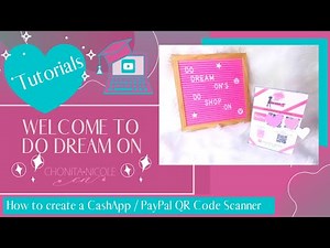 How to create your own CashApp / PayPal QR Code Scanner Stand great for a POP-UP SHOP!