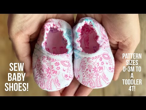 ♡ How to Sew Beginners Baby Shoes - Boy or Girl! Printable Sewing Pattern Newborn to toddler 4T!