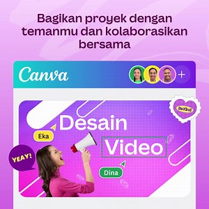 1.6M views · 6K reactions | Rasakan kemudahan edit video bareng tim kapan pun, cukup pakai HP di Video Canva. | Canva | Facebook