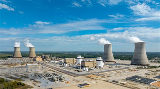 Plant Vogtle time-lapse video for building new reactors
