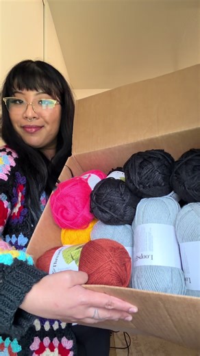 Huge yarn haul what should I make with all these skeins?? 🤭🤭 #crochetersoftiktok #yarntok #loopsandthreads #yarnlovers #crochettiktok