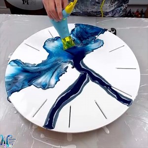 29K views · 440 reactions |  Tick Tock! Let's Make A Clock! - Acrylic Pouring Tutorials Video 508 on YouTube #kanellaciracoart #art #acrylic #acrylicart #acrylicpainting #satisfying #AmaZing #viralreels #painter | Kanella Ciraco Art | Facebook