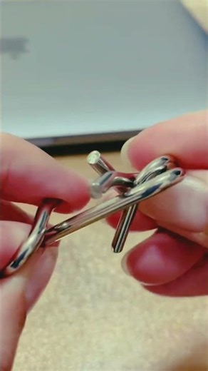 Can You Separate This Metal Puzzle? 🧠 99% People Fail! | Brain Teaser Challenge #shortfeed #puzzle