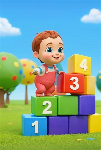 Learn Numbers 1 to 4 for Kids | Counting 1-4 Fun Baby Learning Video #shorts