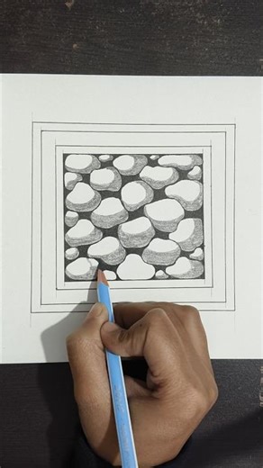 Step by Step Shading Pattern for Beginners | Relaxing Art💞 #drawing #art #youtubeshorts #shorts