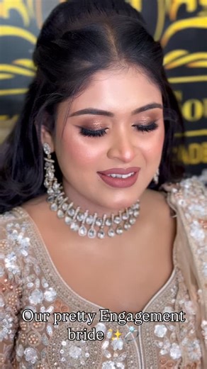 1.3K views · 100 reactions | Our pretty Engagement bride✨刺 #trend #million #viral #most #millionaire #popular #popular #bridal #engagement #trendingreels | Makeover By Soumi an ISO 9001:2015 Certified | Facebook