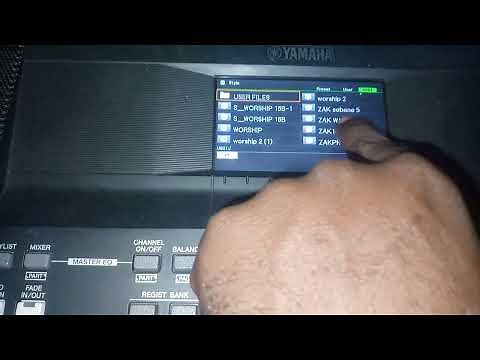 How to load styles in PSR SX 600/ S series
