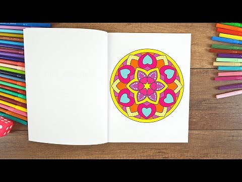 Comment colorer le mandala | Dessin et coloriage pour les enfants | Mandalas colorés