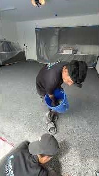 Epoxy flake installation