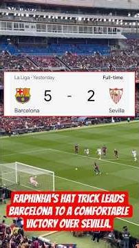 MINI HIGHLIGHTS Barcelona vs Sevilla !! Menang Besar 5-2, Barca Makin Kokoh di Puncak Klasemen