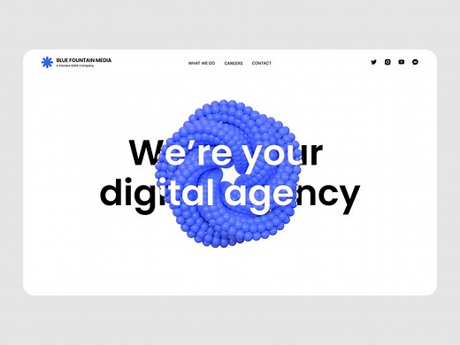 Website With 3D Abstract Animation