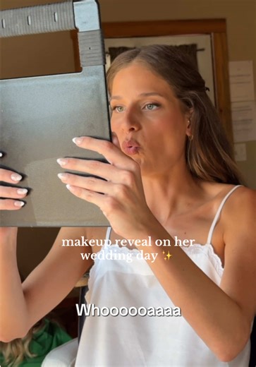 bride makeup reveals still make me nervous, not because I doubt myself but because this is one step closer to them walking down the aisle 🥹🤎 Tutorial: @Bri | CA CO ✈️ Makeup Artist #makeupreveal #bridemakeup #coloradomakeupartist