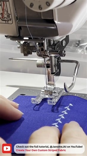 140K views · 649 reactions | Janome Maker Paige of @knovicecosplay here! Can't find striped fabric in that perfect color combination? Or looking to add some flair to the clothes in your wardrobe? Check out my video showing 3 easy methods to add stripes using your sewing machine, no fabric dye or fabric paint required! Dive into the complete tutorial, available on Janome's YouTube page! https://youtu.pulse.ly/xx030lfcof | Janome Sewing Machines | Facebook