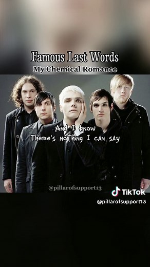 Famous Last Words - My Chemical Romance Full Song with Lyrics