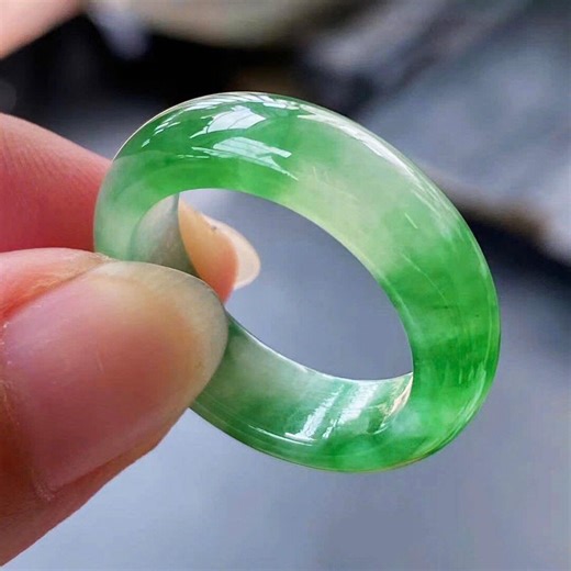 Genuine Green Jadeite Ring Natural Jade Ice Green Nephrite Jewelry Real Jade Ring - Etsy