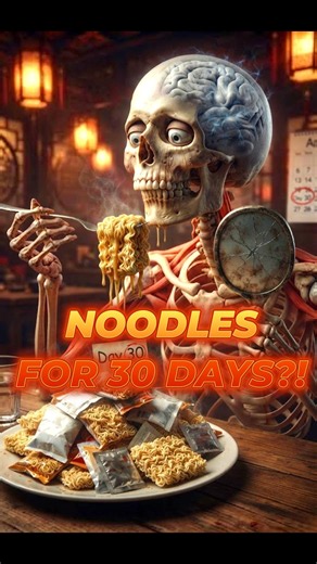 What Happens If You Only Eat Instant Noodles for 30 Days? 🍜💀