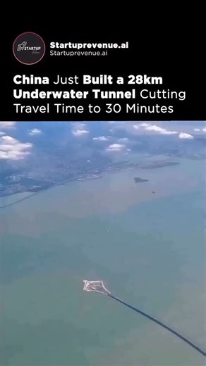 Startup Revenue I Artificial Intelligence (AI) I Business on Instagram: "🚨🤯 CHINA JUST BUILT ONE OF THE MOST INSANE ENGINEERING PROJECTS ON EARTH. 🌊 The Shenzhen–Zhongshan Link is a 28 km cross-sea mega corridor with bridges, artificial islands, and a 6.8 km underwater tunnel beneath open ocean. ⚡ It slashes travel time from 2 hours to just 20–30 minutes across the Pearl River Estuary. 🚀 Prefabricated tunnel sections were sunk and sealed on the seabed, built to survive typhoons, strong curre