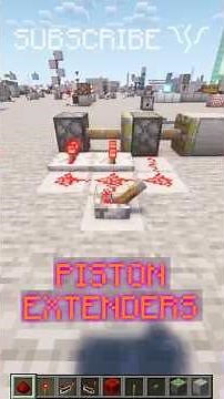 A simple PISTON EXTENDER for a SECRET FLOOR ENTRANCE! | Redstone with PsiVolt #minecraft #redstone