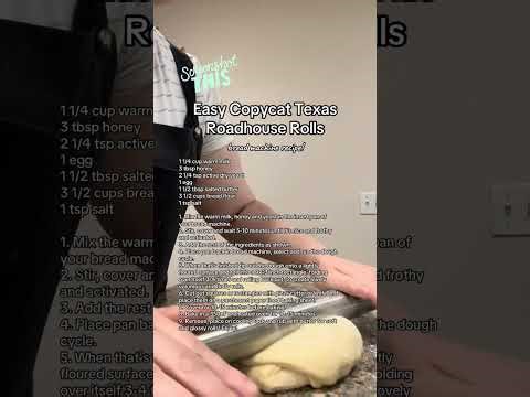 Copycat Bread Machine Texas Roadhouse Rolls Recipe!