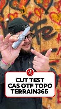 Cut test ‪@Terrain365‬ CAS OTF TOPO #knifeantelife #terrain365 #cuttest #knifelife #knifeclub