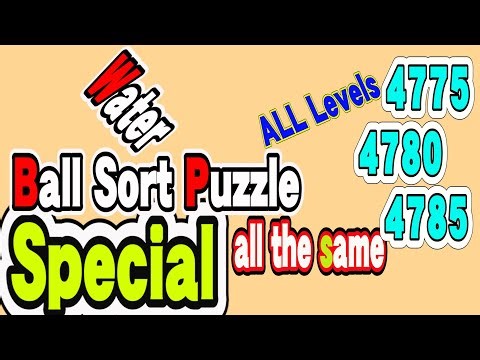 Ball Sort Puzzle Special Level after Level 4775 4780 4785 / Lock Ball and Key Ball
