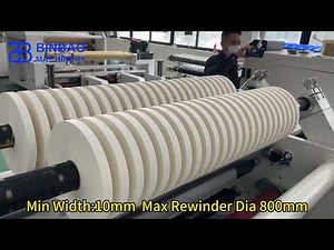 Special Paper Roll Slitter Rewinder Machine For Straws Pakcagign And Cigarette Rolling Paper
