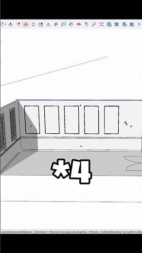 Duplicate easily on SketchUp #sketchup #sketchuptutorial #beginnersketchup