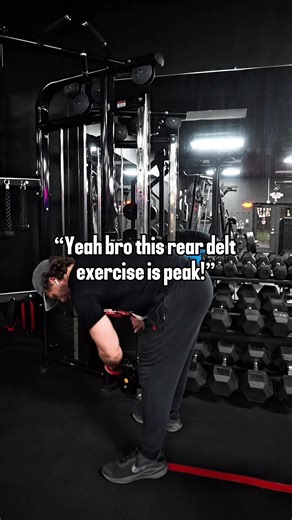 “What about bent over flys?” Do them idfc #fyp #gym #fitness #hypertrophy #bodybuilding
