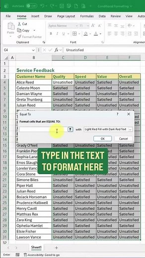 Conditional formatting for the WIN ‼️