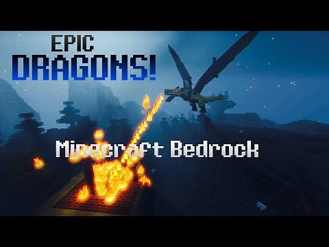 EPIC Minecraft Dragon Mod! (Ride, Tame, & More!)| MC Bedrock